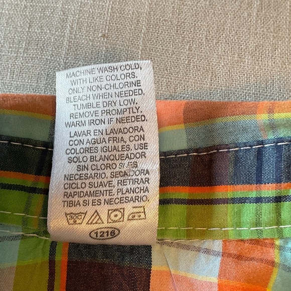 Colorful Plaid Kids Button Down Shirt - Picture 4 of 5